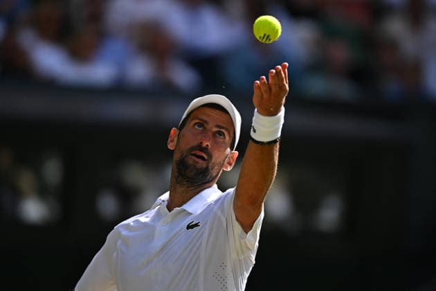 2026 Wimbledon - Novak Djokovic Novak Djokovic (SRB) during his fourth round match at the 2026 Wimbledon Championships at the AELTC in London, UK on July 5, 2026. Photo by Corinne Dubreuil ABACAPRESS.COM London  Copyright: xDubreuilxCorinne ABACAx