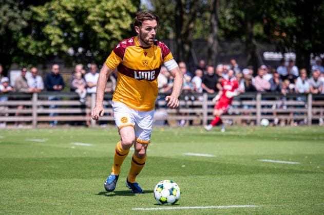Aarhus GF v Motherwell FC, pre-season test match, Aarhus, Denmark Aarhus, Denmark. 05th, July 2026. Lukas Fadinger of Motherwell FC seen during a pre-season test match between Aarhus GF and Motherwell FC at the AGF training facility Fredensvang in Aarhus Denmark, Aarhus, Fredensvang  Copyright: xGonzalesxPhoto MortenxKjaerx