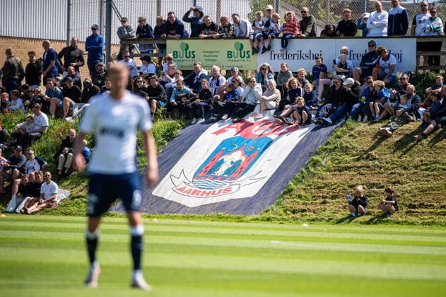 Aarhus GF v Motherwell FC, pre-season test match, Aarhus, Denmark Aarhus, Denmark. 05th, July 2026. Football fans of Aarhus GF seen at a pre-season test match between Aarhus GF and Motherwell FC at the AGF training facility Fredensvang in Aarhus Denmark, Aarhus, Fredensvang  Copyright: xGonzalesxPhoto MortenxKjaerx