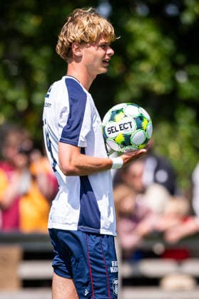 Aarhus GF v Motherwell FC, pre-season test match, Aarhus, Denmark Aarhus, Denmark. 05th, July 2026. Frederik Emmery (39) of Aarhus GF seen during a pre-season test match between Aarhus GF and Motherwell FC at the AGF training facility Fredensvang in Aarhus Denmark, Aarhus, Fredensvang  Copyright: xGonzalesxPhoto MortenxKjaerx