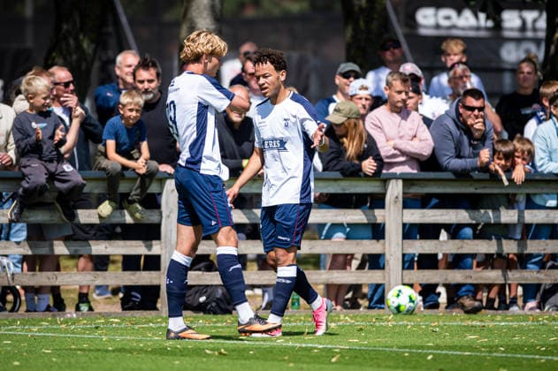 Aarhus GF v Motherwell FC, pre-season test match, Aarhus, Denmark Aarhus, Denmark. 05th, July 2026. Mikael Anderson and Frederik Emmery (39) of Aarhus GF seen during a pre-season test match between Aarhus GF and Motherwell FC at the AGF training facility Fredensvang in Aarhus Denmark, Aarhus, Fredensvang  Copyright: xGonzalesxPhoto MortenxKjaerx
