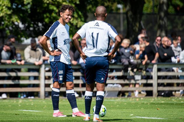 Aarhus GF v Motherwell FC, pre-season test match, Aarhus, Denmark Aarhus, Denmark. 05th, July 2026. Mikael Anderson and Gift Links (11) of Aarhus GF seen during a pre-season test match between Aarhus GF and Motherwell FC at the AGF training facility Fredensvang in Aarhus Denmark, Aarhus, Fredensvang  Copyright: xGonzalesxPhoto MortenxKjaerx