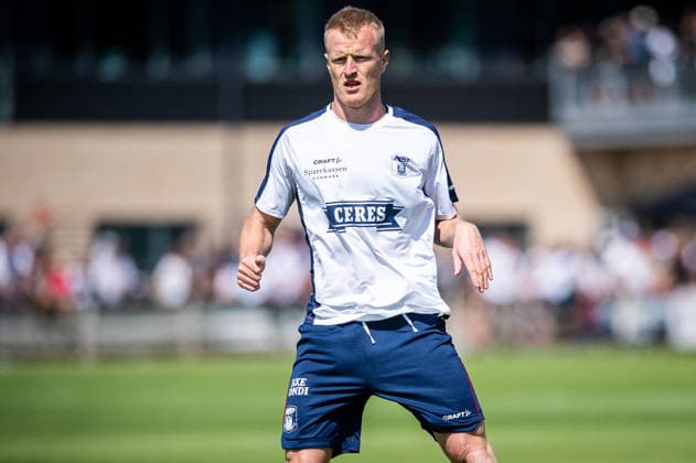 Aarhus GF v Motherwell FC, pre-season test match, Aarhus, Denmark Aarhus, Denmark. 05th, July 2026. Jens Jonsson of Aarhus GF seen during a pre-season test match between Aarhus GF and Motherwell FC at the AGF training facility Fredensvang in Aarhus Denmark, Aarhus, Fredensvang  Copyright: xGonzalesxPhoto MortenxKjaerx