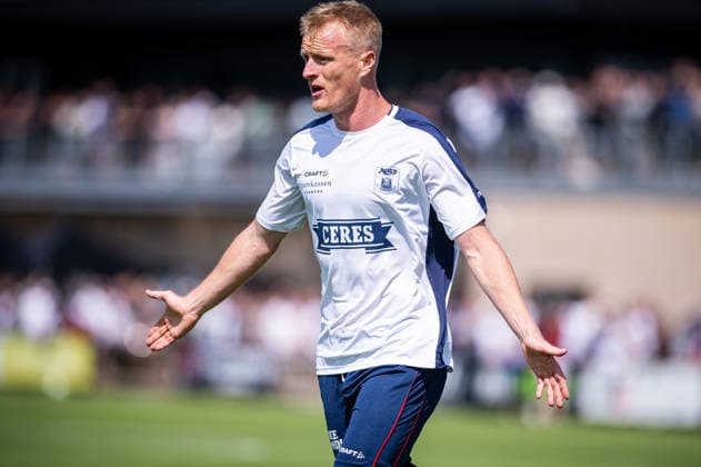 Aarhus GF v Motherwell FC, pre-season test match, Aarhus, Denmark Aarhus, Denmark. 05th, July 2026. Jens Jonsson of Aarhus GF seen during a pre-season test match between Aarhus GF and Motherwell FC at the AGF training facility Fredensvang in Aarhus Denmark, Aarhus, Fredensvang  Copyright: xGonzalesxPhoto MortenxKjaerx