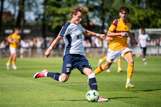 Aarhus GF v Motherwell FC, pre-season test match, Aarhus, Denmark Aarhus, Denmark. 05th, July 2026. Jacob Andersen (26) of Aarhus GF seen during a pre-season test match between Aarhus GF and Motherwell FC at the AGF training facility Fredensvang in Aarhus Denmark, Aarhus, Fredensvang  Copyright: xGonzalesxPhoto MortenxKjaerx