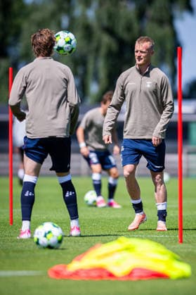 Aarhus GF v Motherwell FC, pre-season test match, Aarhus, Denmark Aarhus, Denmark. 05th, July 2026. Jens Jonsson of Aarhus GF seen warming up for a pre-season test match between Aarhus GF and Motherwell FC at the AGF training facility Fredensvang in Aarhus Denmark, Aarhus, Fredensvang  Copyright: xGonzalesxPhoto MortenxKjaerx