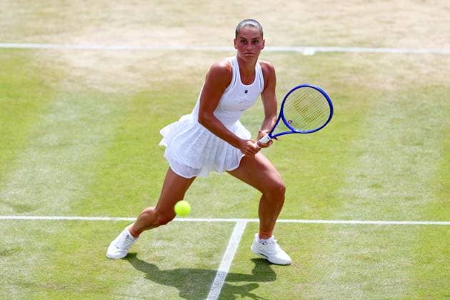 Marta Kostyuk duruing her fourth round match Wimbledon Tennis Championships, Day 8, The All England Lawn Tennis and Croquet Club, London, UK - 06 Jul 2026London The All England Lawn Tennis and United Kingdom  Copyright: xJamesxMarsh Shutterstockx 16978026af