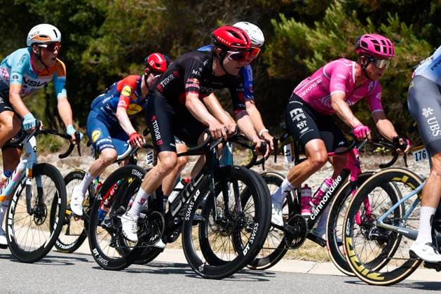 Tour de France 2026 Stage 3 LES ANGLES, FRANCE - JULY 06 : Hirschi Marc (SUI) of Tudor Pro Cycling Team during stage 3 of the 113rd edition of Tour de France an UCI World Tour 2.UWT cycling road race stage for Men Elite of 196 km with start in Granollers and finish in Les Agnles on July 6, 2026 in Les Angles, France, 06 07 2026 Les Angles France  Copyright: xLucaxBettinix