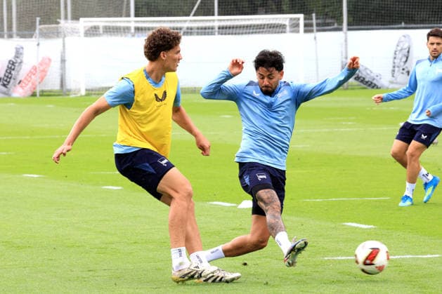 Football, 2nd Bundesliga, Hertha BSC, Training