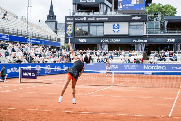 260706 Lea Nilsson of Sweden during day 1 of the Nordea Open on July 6, 2026 in Bastad. Photo: Niclas Jönsson BILDBYRAN COP 273 NO0422 tennis WTA, Tennis Damen 125 nordea open dubbelfinal dam bbeng sverige sweden *** July 6, 2026: Lea Nilsson of Sweden during Day 1 of the Nordea Open on July 6, 2026 in Bastad. Photo by Niclas Jönsson, BILDBYRAN COP 273 NO0422 tennis WTA 125 Nordea Open women s doubles final BBENG Sweden  Copyright: NICLASxJÖNSSON BB260706NO025