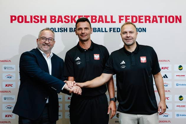 Krakow 06.07.2026 KOSZYKOWKA KOSZKADRA REPREZENTACJA POLSKI KONFERENCJA PRASOWA - - - BASKETBALL POLISH national team, Nationalteam PRACTICE press conference, PK, Pressekonferenz NZ trener coach Igor Milicic , prezes Grzegorz Bachanski president , dyrektor sportowy kadry Lukasz Koszarek , FOT. WOJCIECH FIGURSKI 058SPORT.PL NEWSPIX.PL --- newspix.pl  FOT. WOJCIECH FIGURSKI 058SPORT.PL
