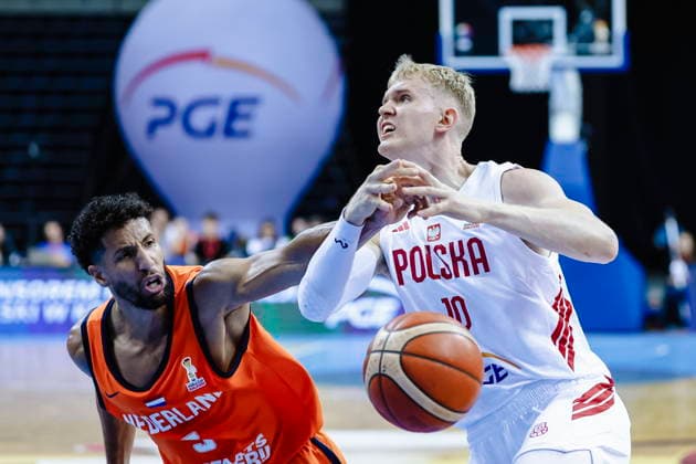 !!! POLAND ONLY !!! Krakow 06.07.2026 KOSZYKOWKA KOSZKADRA REPREZENTACJA POLSKI MECZ POLSKA - HOLANDIA ELIMINACJE MISTRZOSTW SWIATA 2027 - - - MEN BASKETBALL POLISH national team, Nationalteam WORLD CUP SERIES QUALIFIERS GAME POLAND - THE NETHERLANDS NZ Leon Williams , Lukasz Kolenda , FOT. WOJCIECH FIGURSKI 058SPORT.PL NEWSPIX.PL --- newspix.pl EL ELIMINACJE DO MS MISTRZOSTW SWIATA FIBA W KOSZYKOWCE MEZCZYZN KOSZYKOWKA KATAR 2027  FOT. WOJCIECH FIGURSKI 058SPORT.PL