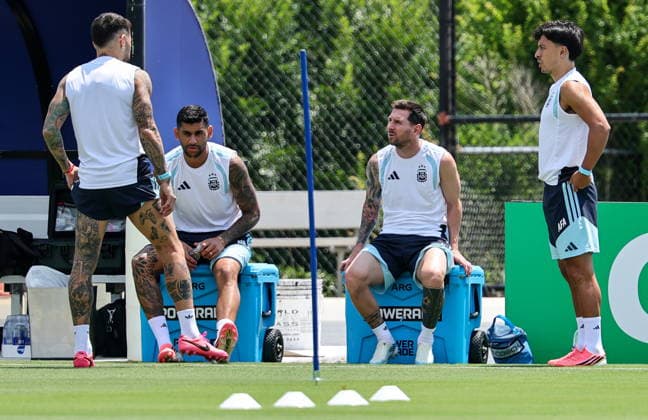 FIFA World Cup, WM, Weltmeisterschaft, Fussball 2026 - Argentina training session Argentina™s national soccer team player Lionel Messi attends a training session in Kennesaw, Georgia, USA, 06 July 2026. Argentina will face Egypt on 07 July in a FIFA World Cup 2026 round of 16 match. KENNESAW United States  Copyright: xRONALDxWITTEKx