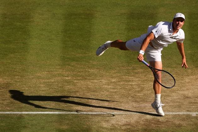 Arthur Fery during his round of 16 match Wimbledon Tennis Championships, Day 8, The All England Lawn Tennis and Croquet Club, London, UK - 06 Jul 2026London The All England Lawn Tennis and United Kingdom  Copyright: xEllaxLing Shutterstockx 16978025by