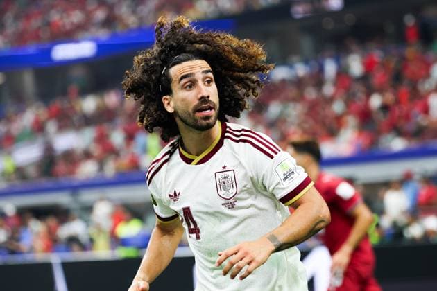 RECORD DATE NOT STATED FIFA World Cup, WM, Weltmeisterschaft, Fussball 2026 - Round of 16 - Portugal v Spain Marc Cucurella player of Spain during the Round of 16 match between Portugal and Spain at the FIFA World Cup, at Dallas Stadium, in Texas, United States, on Monday, July 06, 2026.(Foto: William Volcov Brazil Photo Press IMAGO) Sports Arlington TX United States Copyright: xWILLIAMxVOLCOVx