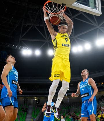 260706 Pelle Larsson of Sweden during the FIBA World Cup Qualifier game between Slovenia and Sweden on July 6, 2026 in Ljubljana. Photo: Martin Metelko BILDBYRAN kod 0032 basket basketball vm-kval kval fiba world cup qualifiers slovenien sverige slovenia sweden bbeng *** July 6, 2026: Pelle Larsson of Sweden during the FIBA World Cup Qualifier game between Slovenia and Sweden on July 6, 2026 in Ljubljana. Photo by Martin Metelko. BILDBYRAN code 0032 basketball FIBA World Cup qualifiers Slovenia Sweden bbeng  Copyright: MARTINxMETELKO BB260706ZQ041