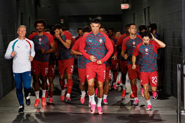 Cristiano Ronaldo seen during FIFA World Cup, WM, Weltmeisterschaft, Fussball 2026 game between national teams of Portugal and Spain (Grzegorz Wajda Ball Raw Images) Arlington Dallas Stadium USA Copyright: xGrzegorzxWajdax grzegorzwajda_portugal_spain_2526_2-54
