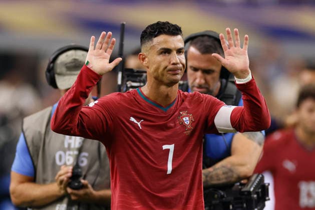 Portugal v Spain: Round of 16 - FIFA World Cup, WM, Weltmeisterschaft, Fussball 2026 Cristiano Ronaldo of Portugal looks dejected after the FIFA World Cup 2026 Round Of 16 match between Portugal and Spain at Dallas Stadium on July 6, 2026 in Arlington, United States. Arlington Dallas Stadium TX United States Copyright: xAllstarxPicturexLibraryxLtdx