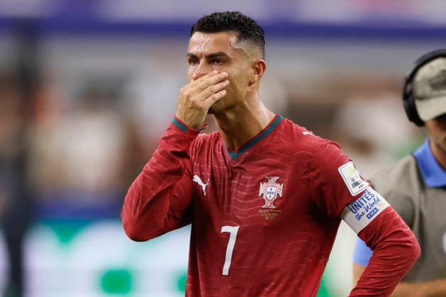 Portugal v Spain: Round of 16 - FIFA World Cup, WM, Weltmeisterschaft, Fussball 2026 Cristiano Ronaldo of Portugal looks dejected after the FIFA World Cup 2026 Round Of 16 match between Portugal and Spain at Dallas Stadium on July 6, 2026 in Arlington, United States. Arlington Dallas Stadium TX United States Copyright: xAllstarxPicturexLibraryxLtdx