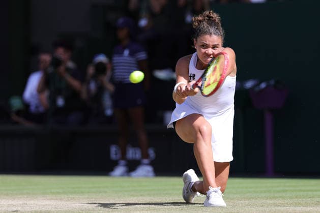 Jasmine Paolini, ITA, during fourth round of 2026 All England Lawn Tennis Championships at Wimbledon, womens singles, London, 06 07 2026; - *** Jasmine Paolini (ITA) during the fourth round of the 2026 All England Lawn Tennis Championships at Wimbledon, women s singles, London, July 6, 2026 