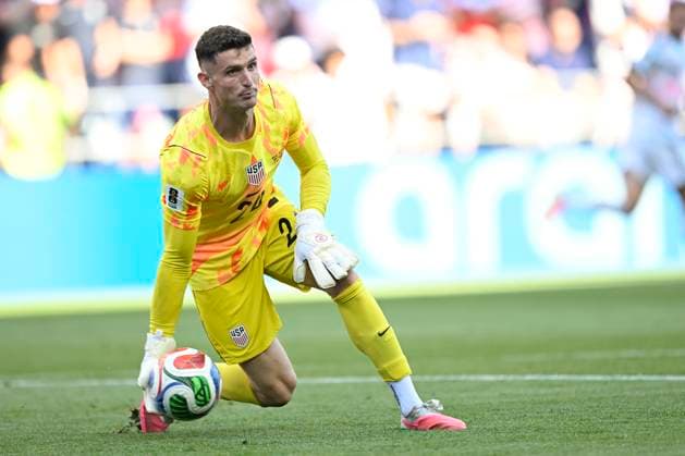 USA vs Belgium - FIFA World Cup, WM, Weltmeisterschaft, Fussball 2026 SEATTLE, UNITED STATES OF AMERICA - JULY 06 : Freese Matt goalkeeper of USA pictured during the FIFA World Cup 2026 round of 16 match between the United States of America and Belgium at the Lumen Field stadium on July 6, 2026 in Seattle, United States of America, 06 07 2026 Seattle United States of America  Copyright: xNicoxVereeckenx