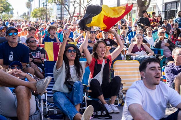 Football, 2026 FIFA World Cup, USA v Belgium, public viewing in Santa Monica