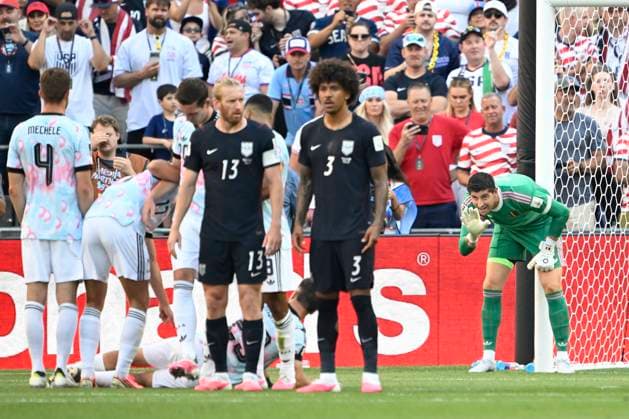 USA vs Belgium - FIFA World Cup, WM, Weltmeisterschaft, Fussball 2026 SEATTLE, UNITED STATES OF AMERICA - JULY 06 : Courtois Thibaut goalkeeper of Belgium pictured during the FIFA World Cup 2026 round of 16 match between the United States of America and Belgium at the Lumen Field stadium on July 6, 2026 in Seattle, United States of America, 06 07 2026 Seattle United States of America  Copyright: xNicoxVereeckenx