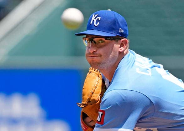 July 06, 2026: Kansas City Royals starting pitcher Noah Cameron (65) delivers a pitch against the Phillies at Kauffman Stadium Kansas City, Missouri. CSM. MLB, Baseball Herren, USA 2026; Phillies Vs Royals July 6th  - ZUMAc04_ 20260706_zma_c04_034 Copyright: xJonxRobichaudx