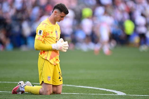 USA vs Belgium - FIFA World Cup, WM, Weltmeisterschaft, Fussball 2026 SEATTLE, UNITED STATES OF AMERICA - JULY 06 : Freese Matt goalkeeper of USA pictured during the FIFA World Cup 2026 round of 16 match between the United States of America and Belgium at the Lumen Field stadium on July 6, 2026 in Seattle, United States of America, 06 07 2026 Seattle United States of America  Copyright: xNicoxVereeckenx