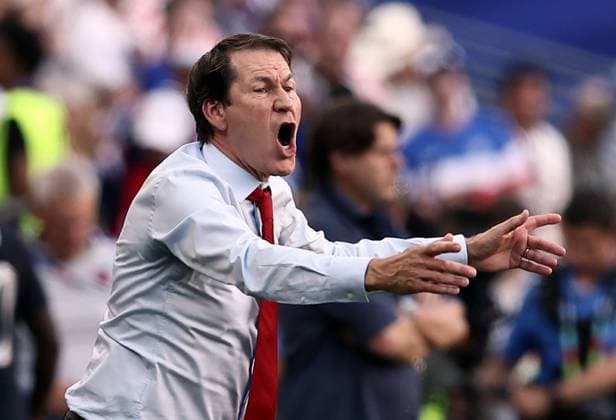Belgium s head coach Rudi Garcia reacts during a soccer game between the USA and Belgian national team, Nationalteam Red Devils, on Monday 06 July 2026, at the Seattle Field, in Seattle, a 1 8 finals game in the FIFA World Cup, WM, Weltmeisterschaft, Fussball 2026. BRUNOxFAHY  x180555007x
