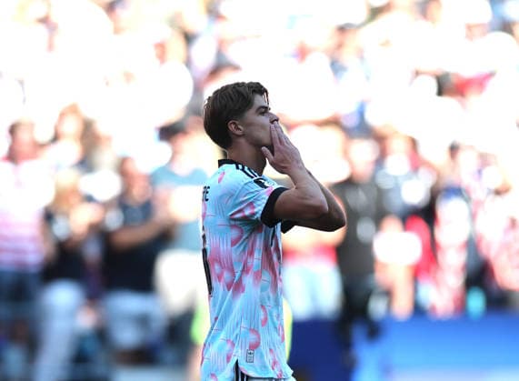 (260707) -- SEATTLE, July 7, 2026 -- Charles De Ketelaere of Belgium celebrates scoring during the round of 16 match between the United States and Belgium at the 2026 FIFA World Cup, WM, Weltmeisterschaft, Fussball at Seattle Stadium in Seattle, the United States, July 6, 2026. ) (SP)U.S.-SEATTLE-FOOTBALL-FIFA WORLD CUP-ROUND OF 16-USA VS BEL CaoxCan 