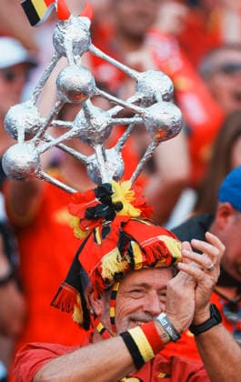 (260707) -- SEATTLE, July 7, 2026 -- A supporter of Belgium is pictured before the round of 16 match between the United States and Belgium at the 2026 FIFA World Cup, WM, Weltmeisterschaft, Fussball at Seattle Stadium in Seattle, the United States, July 6, 2026. ) (SP)U.S.-SEATTLE-FOOTBALL-FIFA WORLD CUP-ROUND OF 16-USA VS BEL XuxChang 