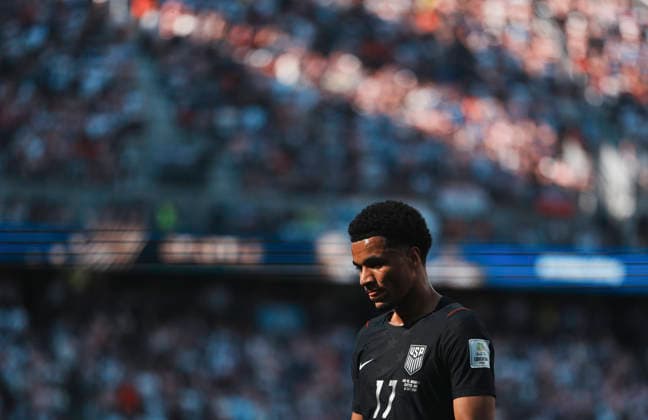 (260707) -- SEATTLE, July 7, 2026 -- Malik Tillman of the United States is pictured during the round of 16 match between the United States and Belgium at the 2026 FIFA World Cup, WM, Weltmeisterschaft, Fussball at Seattle Stadium in Seattle, the United States, July 6, 2026. ) (SP)U.S.-SEATTLE-FOOTBALL-FIFA WORLD CUP-ROUND OF 16-USA VS BEL XuxChang 