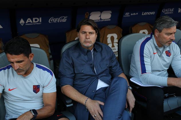 (260707) -- SEATTLE, July 7, 2026 -- Mauricio Pochettino, head coach of the United States, is pictured before the round of 16 match between the United States and Belgium at the 2026 FIFA World Cup, WM, Weltmeisterschaft, Fussball at Seattle Stadium in Seattle, the United States, July 6, 2026. ) (SP)U.S.-SEATTLE-FOOTBALL-FIFA WORLD CUP-ROUND OF 16-USA VS BEL CaoxCan 