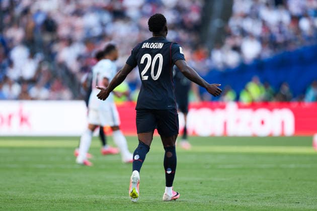 SEATTLE, WA - JULY 06: Forward Folarin Balogun 20 of the United States reacts during the FIFA World Cup, WM, Weltmeisterschaft, Fussball 2026 Round of 16 match between the USA and Belgium on July 6, 2026 at Seattle Stadium in Seattle, Washington. (Photo by Henry Rodenburg Icon Sportswire) SOCCER: JUL 06 FIFA World Cup 26 Round of 16 - USA vs Belgium EDITORIAL USE ONLY Icon260706023