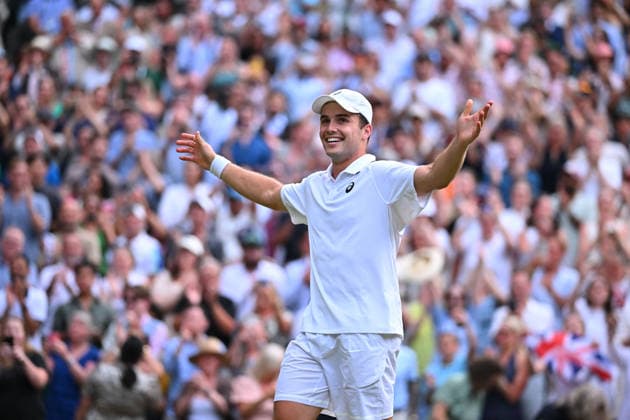 2026 Wimbledon - Arthur Fery Arthur Fery (GBR) during his fourth round match at the 2026 Wimbledon Championships at the AELTC in London, GREAT BRITAIN, on JULY 6, 2026. Photo by Corinne Dubreuil ABACAPRESS.COM London  Copyright: xDubreuilxCorinne ABACAx