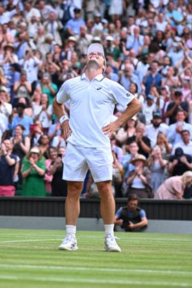 2026 Wimbledon - Arthur Fery Arthur Fery (GBR) during his fourth round match at the 2026 Wimbledon Championships at the AELTC in London, GREAT BRITAIN, on JULY 6, 2026. Photo by Corinne Dubreuil ABACAPRESS.COM London  Copyright: xDubreuilxCorinne ABACAx