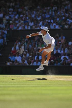 2026 Wimbledon - Arthur Fery Arthur Fery (GBR) during his fourth round match at the 2026 Wimbledon Championships at the AELTC in London, GREAT BRITAIN, on JULY 6, 2026. Photo by Corinne Dubreuil ABACAPRESS.COM London  Copyright: xDubreuilxCorinne ABACAx