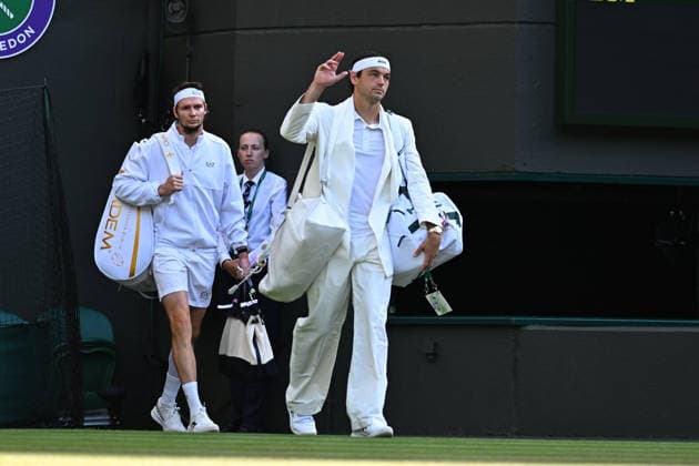 2026 Wimbledon - Taylor Fritz Taylor Fritz (USA) during his fourth round match at the 2026 Wimbledon Championships at the AELTC in London, GREAT BRITAIN, on JULY 6, 2026. Photo by Corinne Dubreuil ABACAPRESS.COM London  Copyright: xDubreuilxCorinne ABACAx