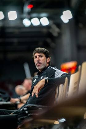 Basketball Bamberg 06.07.2026.2026 FIBA World Cup Qualifier Qualifikation zur Weltmeisterschaft 2027 Deutschland (GER) - Zypern (CYP) Alex Mumbru (Deutschland, Bundestrainer) *** Basketball Bamberg July 6, 2026 2026 FIBA World Cup Qualifier Qualification for the 2027 World Cup Germany GER Cyprus CYP Alex Mumbru, Germany, national team coach