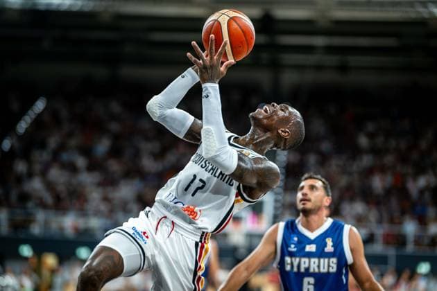 Basketball Bamberg 06.07.2026.2026 FIBA World Cup Qualifier Qualifikation zur Weltmeisterschaft 2027 Deutschland (GER) - Zypern (CYP) Dennis Schröder Schroeder (Deutschland, No.17) Schröder Schroder *** Basketball Bamberg July 6, 2026 2026 FIBA World Cup Qualifier Qualification for the 2027 World Cup Germany GER Cyprus CYP Dennis Schröder Schroeder Germany, No. 17 Schröder Schroder
