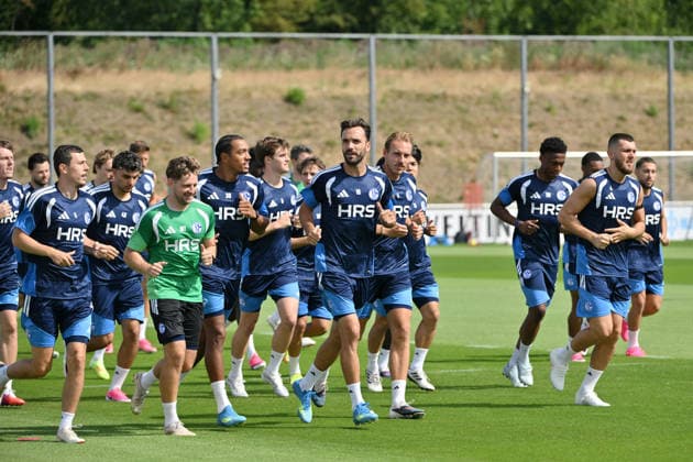 Football, Bundesliga 1, FC Schalke 04, Training