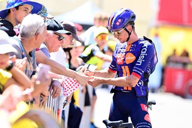 Tour de France 2026 Stage 4 FOIX, FRANCE - JULY 07 : Barguil Warren (FRA) of Team Picnic PostNL during stage 4 of the 113rd edition of Tour de France an UCI World Tour 2.UWT cycling road race stage for Men Elite of 182 km with start in Carcassonne and finish in Foix on July 7, 2026 in Foix, France, 07 07 2026 Foix France  Copyright: xPeterxDexVoechtx