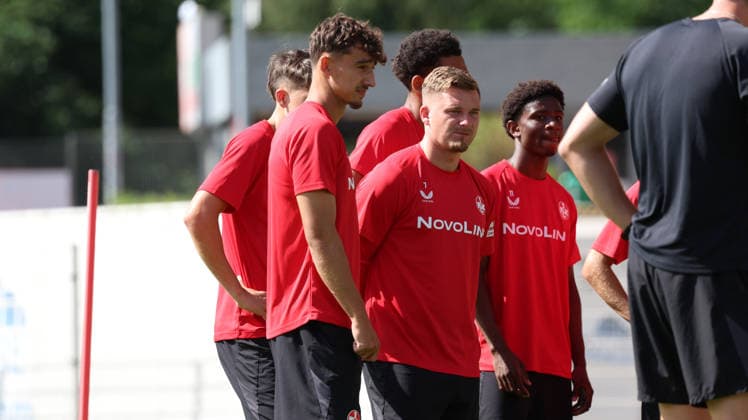 07.07.2026, xrekx, Fussball 2.Bundesliga, 1.FC Kaiserslautern - Training v.l. Marlon Ritter (1.FC Kaiserslautern) (DFL DFB REGULATIONS PROHIBIT ANY USE OF PHOTOGRAPHS as IMAGE SEQUENCES and or QUASI-VIDEO) Kaiserslautern *** July 7, 2026, xrekx, Soccer 2. Bundesliga, 1 FC Kaiserslautern Training: Marlon Ritter, 1 FC Kaiserslautern. DFL and DFB regulations prohibit any use of photographs as image sequences and or quasi-video. Kaiserslautern