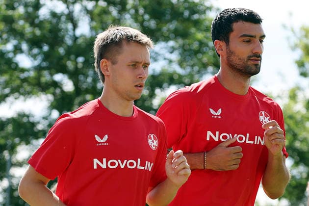 07.07.2026, xrekx, Fussball 2.Bundesliga, 1.FC Kaiserslautern - Training v.l. Naatan Skyttä Skyttae (1.FC Kaiserslautern) Mahir Emreli (1.FC Kaiserslautern) (DFL DFB REGULATIONS PROHIBIT ANY USE OF PHOTOGRAPHS as IMAGE SEQUENCES and or QUASI-VIDEO) Kaiserslautern *** July 7, 2026, xrekx, Soccer 2. Bundesliga, 1 FC Kaiserslautern Training v l Naatan Skyttä Skyttae 1 FC Kaiserslautern Mahir Emreli 1 FC Kaiserslautern DFL DFB REGULATIONS PROHIBIT ANY USE OF PHOTOGRAPHS as IMAGE SEQUENCES and or QUASI-VIDEO Kaiserslautern