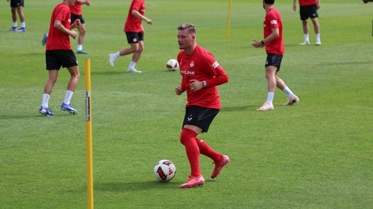 07.07.2026, xrekx, Fussball 2.Bundesliga, 1.FC Kaiserslautern - Training v.l. Marlon Ritter (1.FC Kaiserslautern) (DFL DFB REGULATIONS PROHIBIT ANY USE OF PHOTOGRAPHS as IMAGE SEQUENCES and or QUASI-VIDEO) Kaiserslautern *** July 7, 2026, xrekx, Soccer 2. Bundesliga, 1 FC Kaiserslautern Training: Marlon Ritter, 1 FC Kaiserslautern. DFL and DFB regulations prohibit any use of photographs as image sequences and or quasi-video. Kaiserslautern