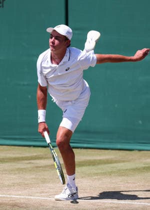 Vincent Reisach (GER) Jungen Einzel, Boys Singles Tennis - Wimbledon 2026 - Grand Slam ITF ATP, Tennis Herren WTA, Tennis Damen - AELTC - London - - Great Britain - 7 July 2026. *** Vincent Reisach GER Boys Singles, Boys Singles Tennis Wimbledon 2026 Grand Slam ITF ATP WTA AELTC London Great Britain July 7, 2026 Copyright: xJuergenxHasenkopfx