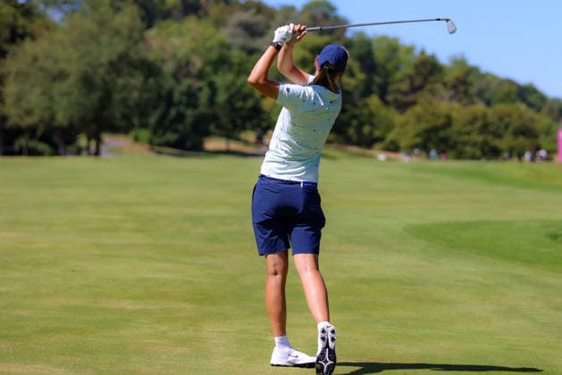 EVIAN-LES-BAINS, FRANCE - 07.07.2026: Helen Briem (GER) of The Amundi Evian Championship at the Evian Resort Golf Club on July 07, 2026 in Evian-les-Bains, France.