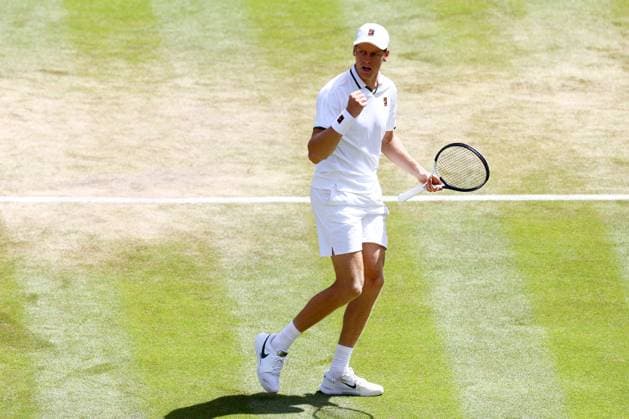Jannik Sinner during his quarter-final match Wimbledon Tennis Championships, Day 9, The All England Lawn Tennis and Croquet Club, London, UK - 07 Jul 2026London The All England Lawn Tennis and United Kingdom  Copyright: xJamesxMarsh Shutterstockx 16978027v