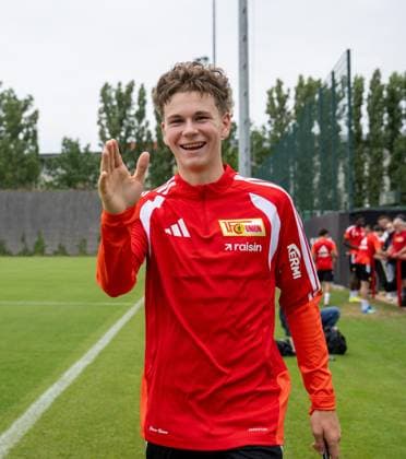 Fußball, Herren, Saison 2026 2027, 1. Bundesliga, 1. FC Union Berlin, Training auf Trainingsplatz II, Linus Güther (1. FC Union), 07.07. 2026, *** Soccer, Men s, 2026–2027 Season, Bundesliga 1, 1. FC Union Berlin, Practice on Training Field II, Linus Güther (1. FC Union), July 7, 2026, Copyright: xMatthiasxKochx